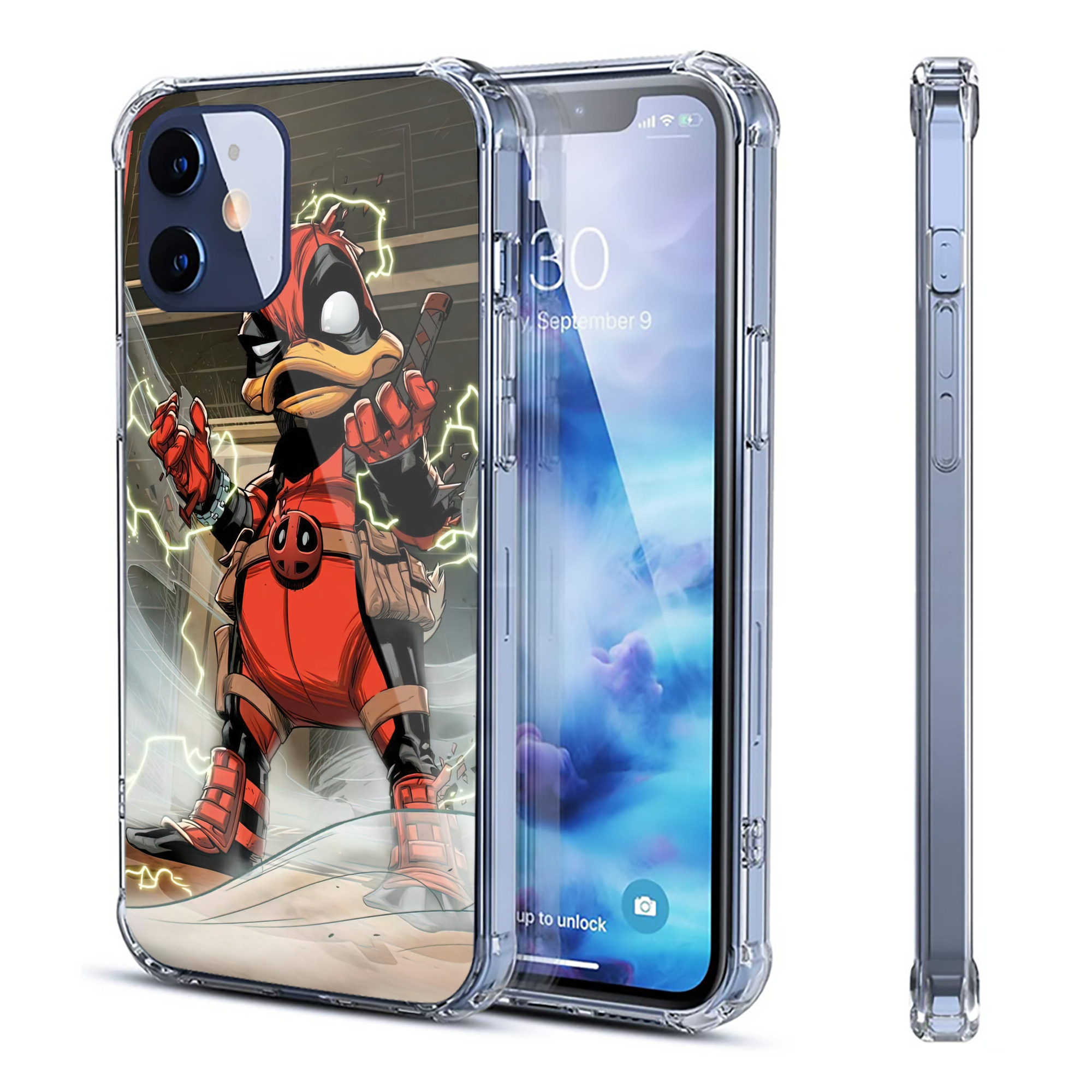 （画像用） Deadpool デッドプール 【iPhone 12シリーズ対応】透明スマホケース（クリアソフトケース）